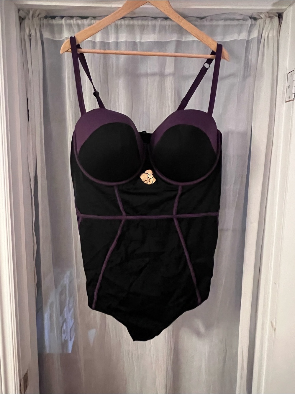 Disney Ursula Black One-Piece Swimsuit *cups run LARGE DDD/F*
